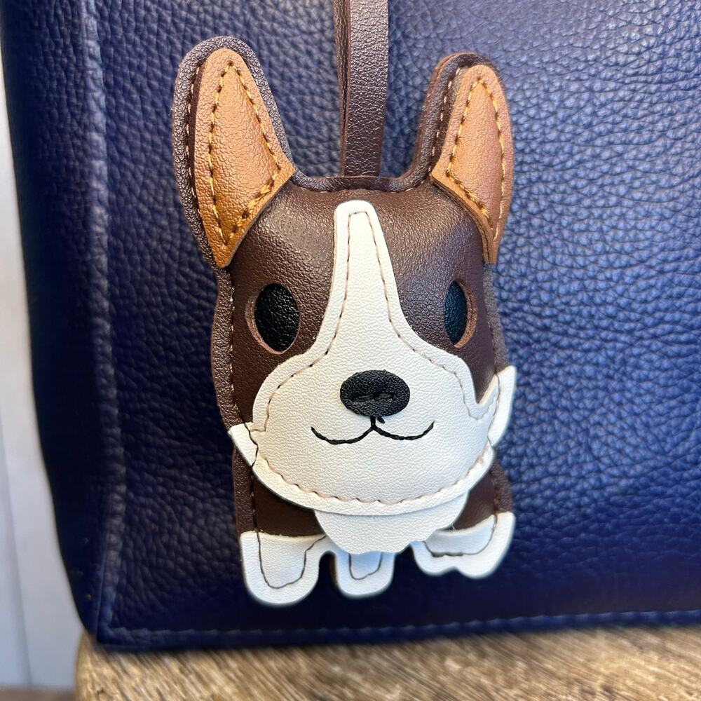 Dark Brown Chihuahua Boston Terrier Bulldog French Bulldog Corgi Purse Charm